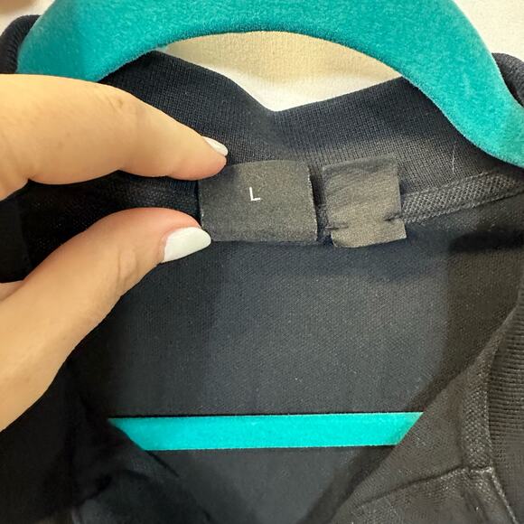 BOSS Hugo Boss Black 3 Button Short Sleeve Polo Pima Cotton Large - Picture 3 of 4